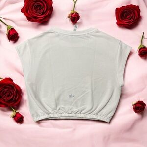 Alo Yoga White Crop Top